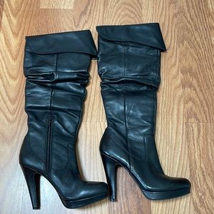 Jessica Simpson black heel boots